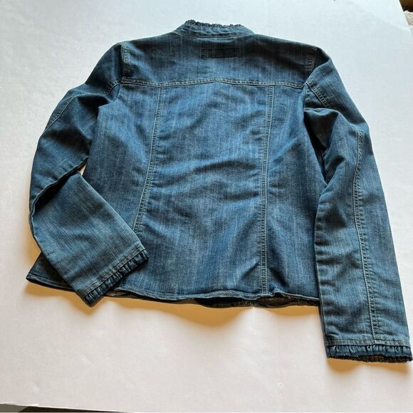 Baccini Women's Faded Blue Denim Jacket Size XS - Picture 5 of 6
